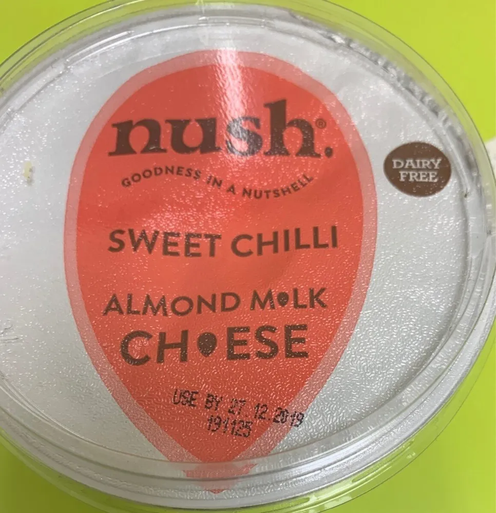 Sweet chilli almond milk cheese