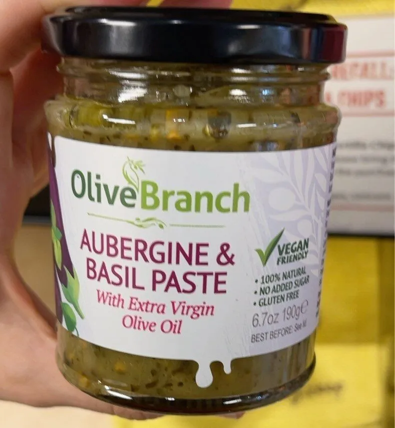 Aubergine & Basil Paste wity Extra Virgin Olive Oil