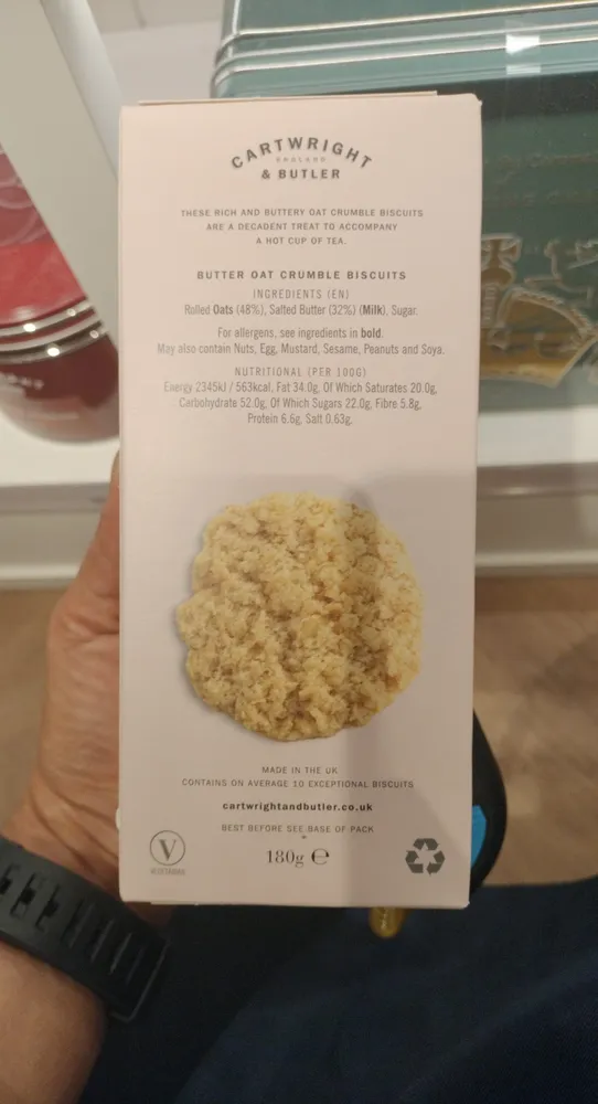 Butter Oat Crumbles
