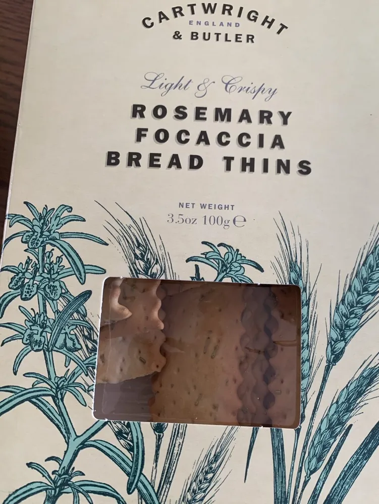 Rosemary  Focaccia Bread Thins