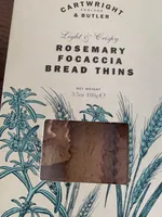 Rosemary  Focaccia Bread Thins
