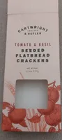 Seeded flatbread crackers