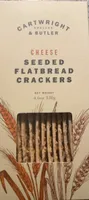 Cheese seeded flatbread crackers