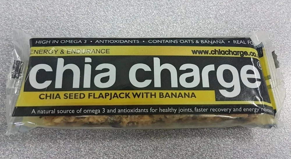 Chia seed flapjack with banana