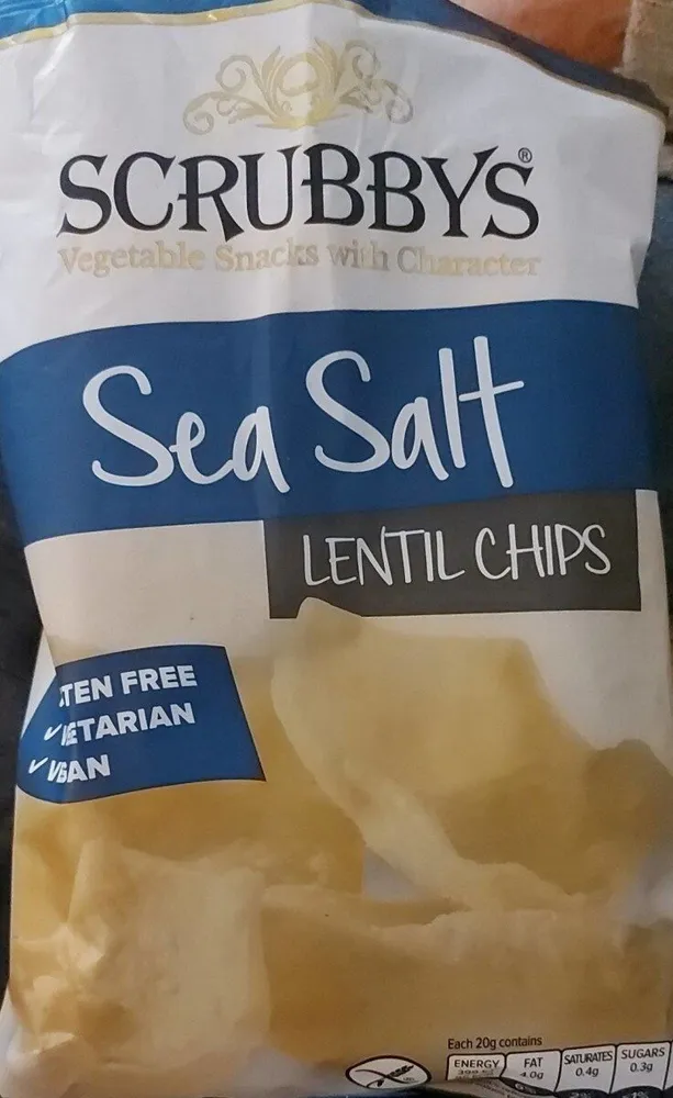 Sea salt lentil chips