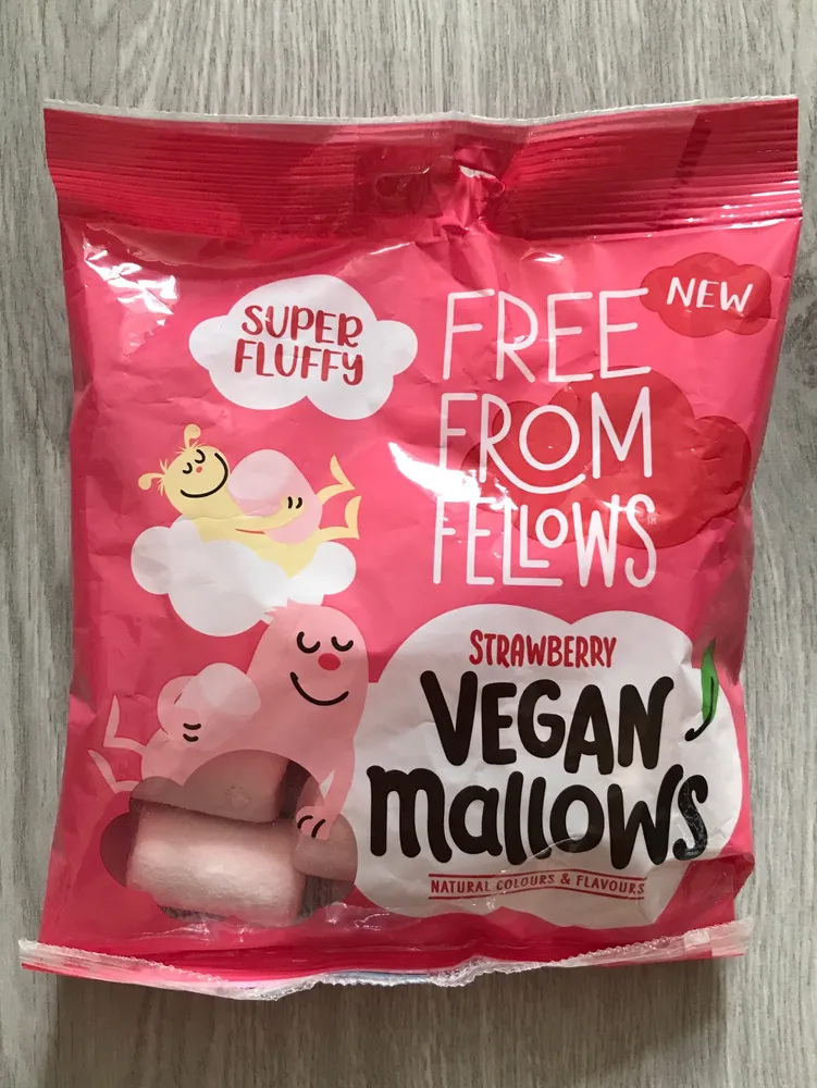 Strawberry vegan mallows