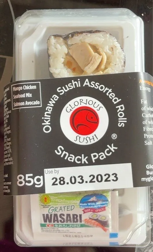 Okinawa sushi assorted snack pack