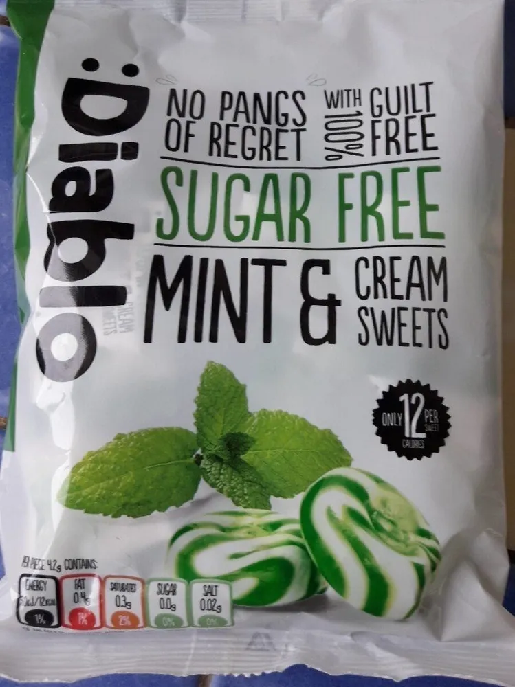 suggar free mint & cream sweets