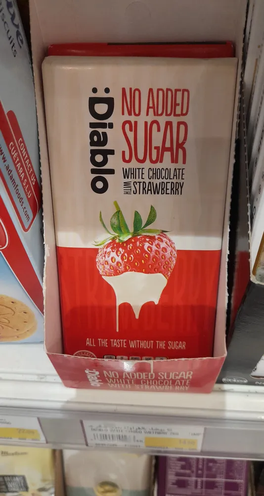 White chocolate with Strawberry