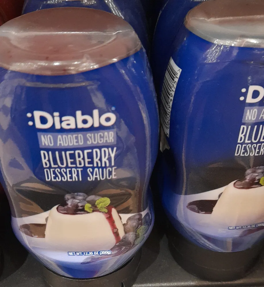 Blueberry dessert sauce no added sugar imp