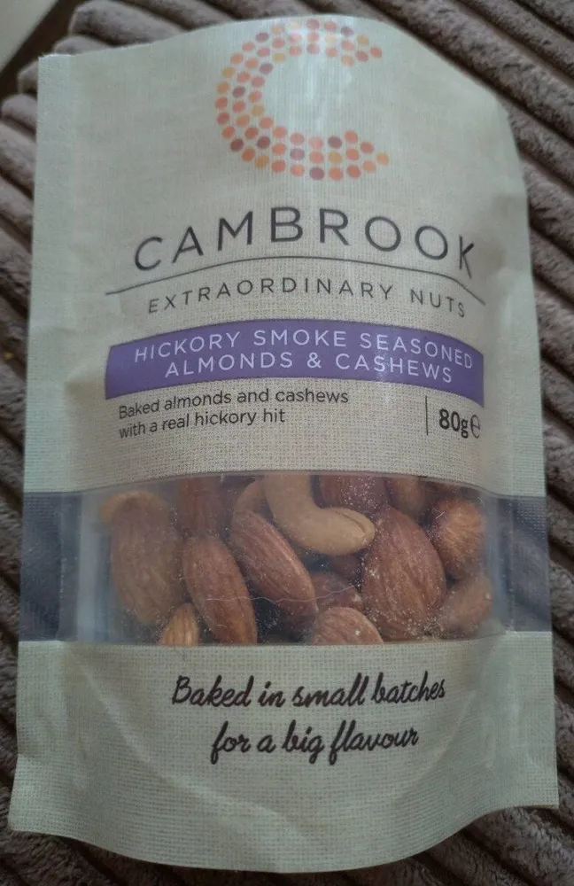 Hickory smoked seasoned Almond and Cashew