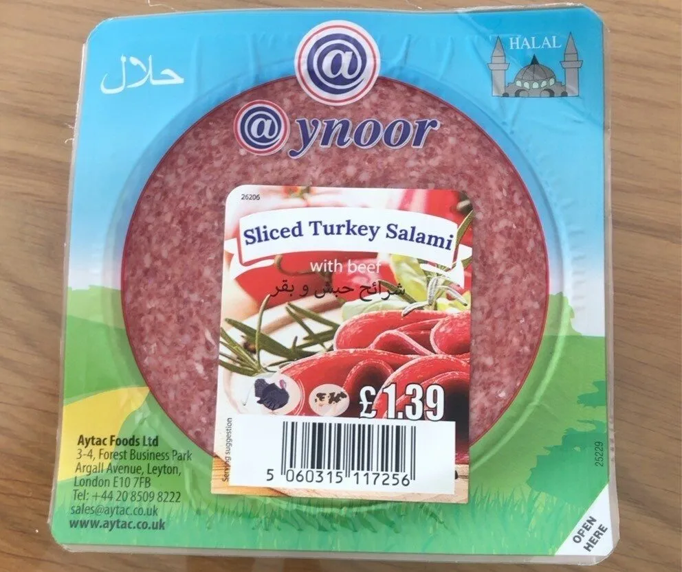 Sliced Turkey Salami
