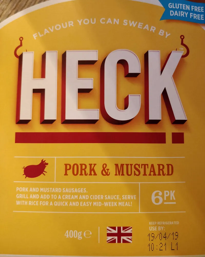 Sausages Pork and mustard