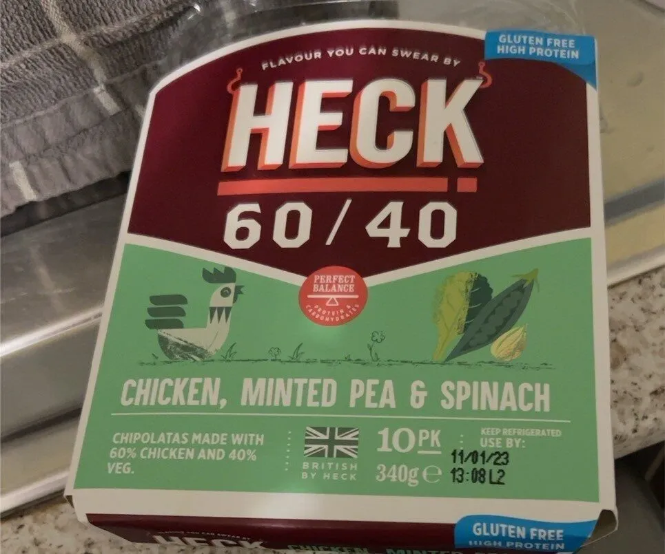 60/40 chicken minted pea and spinach