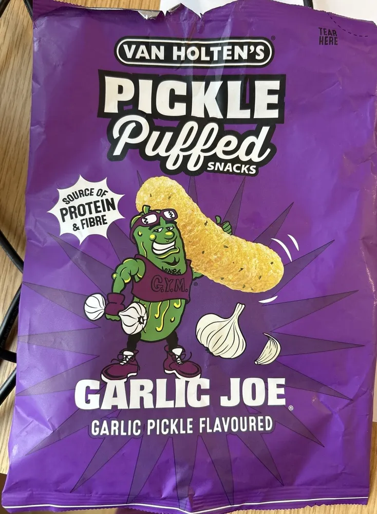 Pickle puffed snacks
