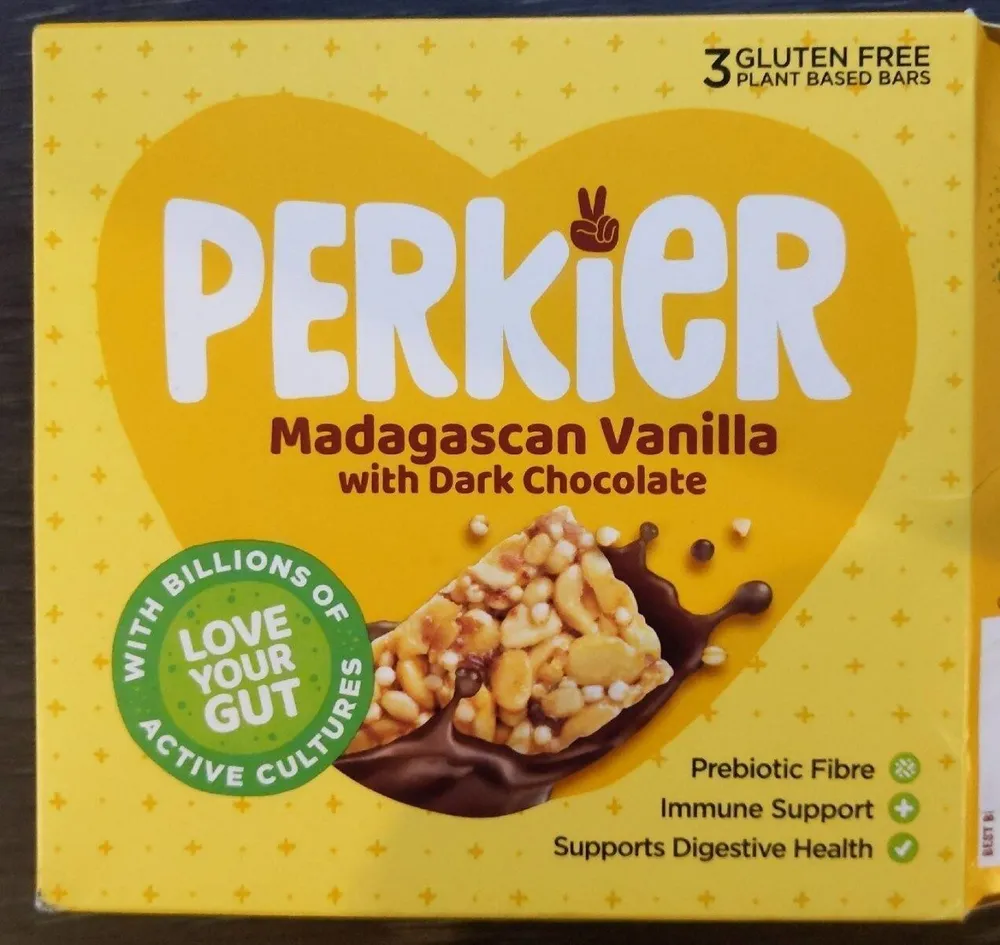 Perkier Madagascar vanilla & dark chocolate bar