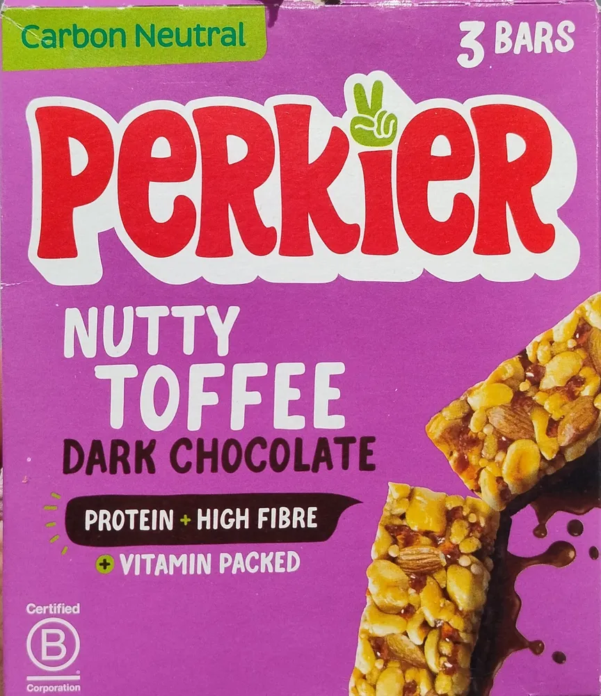 Nutty Toffee Dark Chocolate Bars