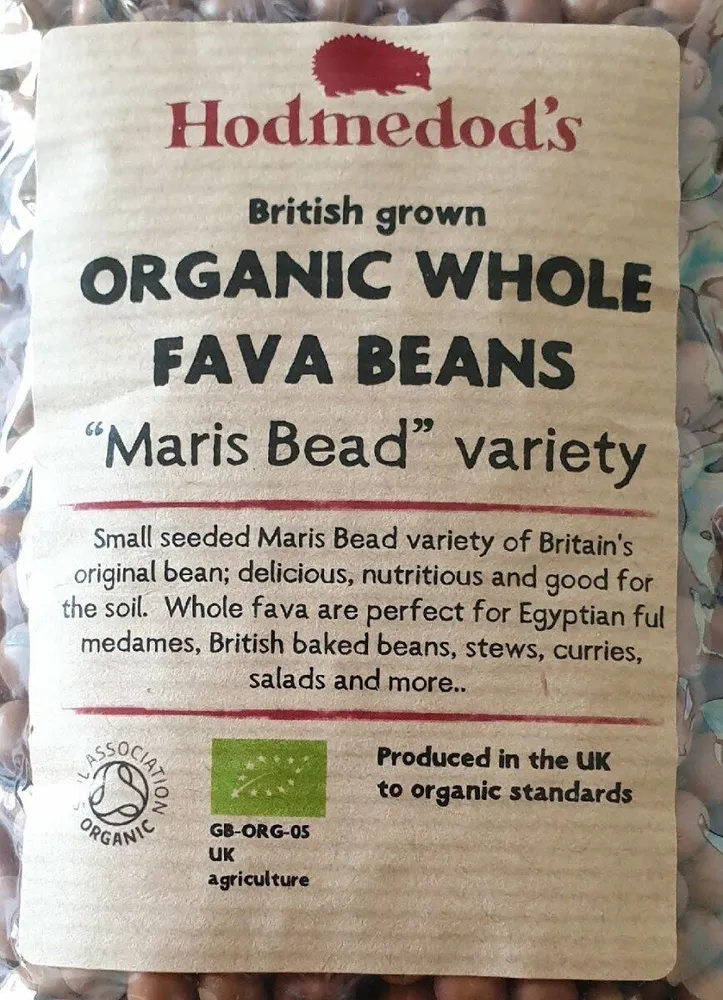 Organic whole fava beans