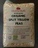 Organic split yellow peas