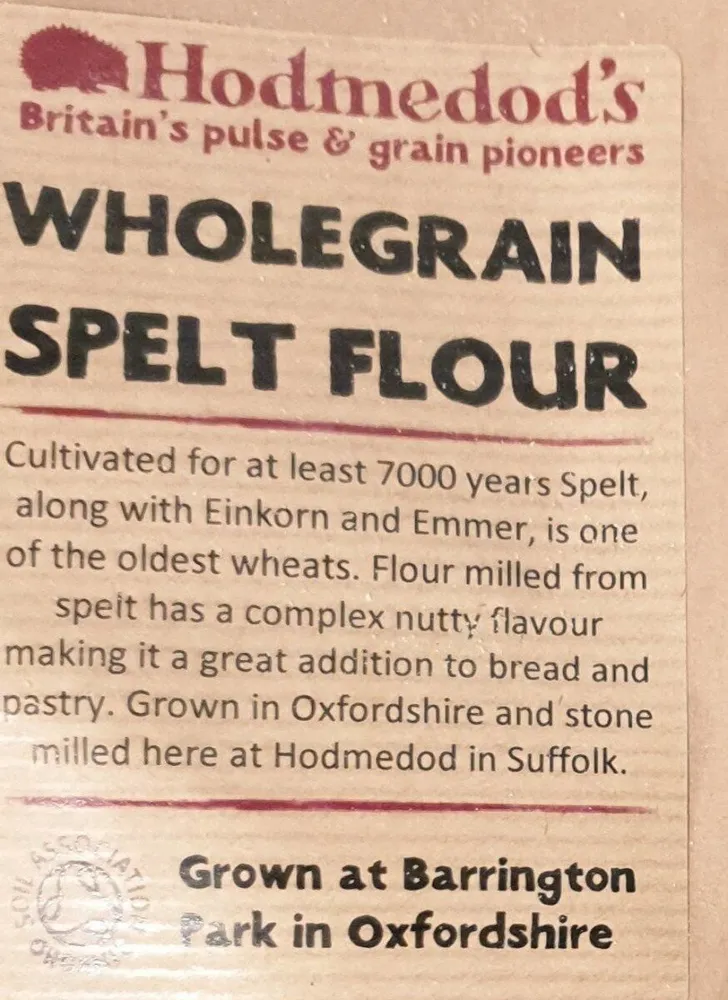 Wholegrain spelt flour
