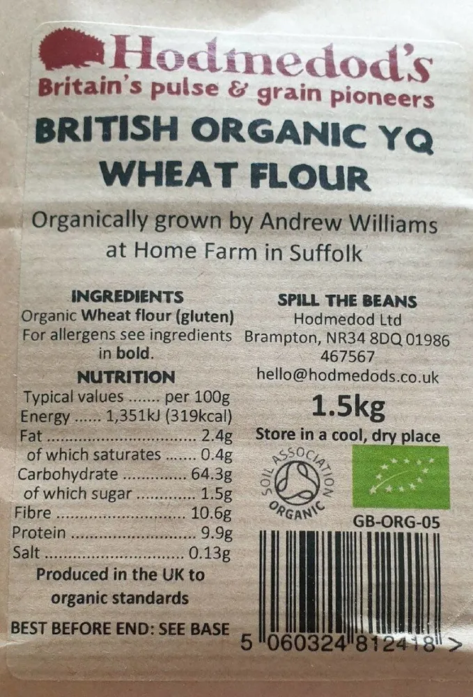 Hodmedod's | YQ Population Wheat Flour - Stoneground, Organic