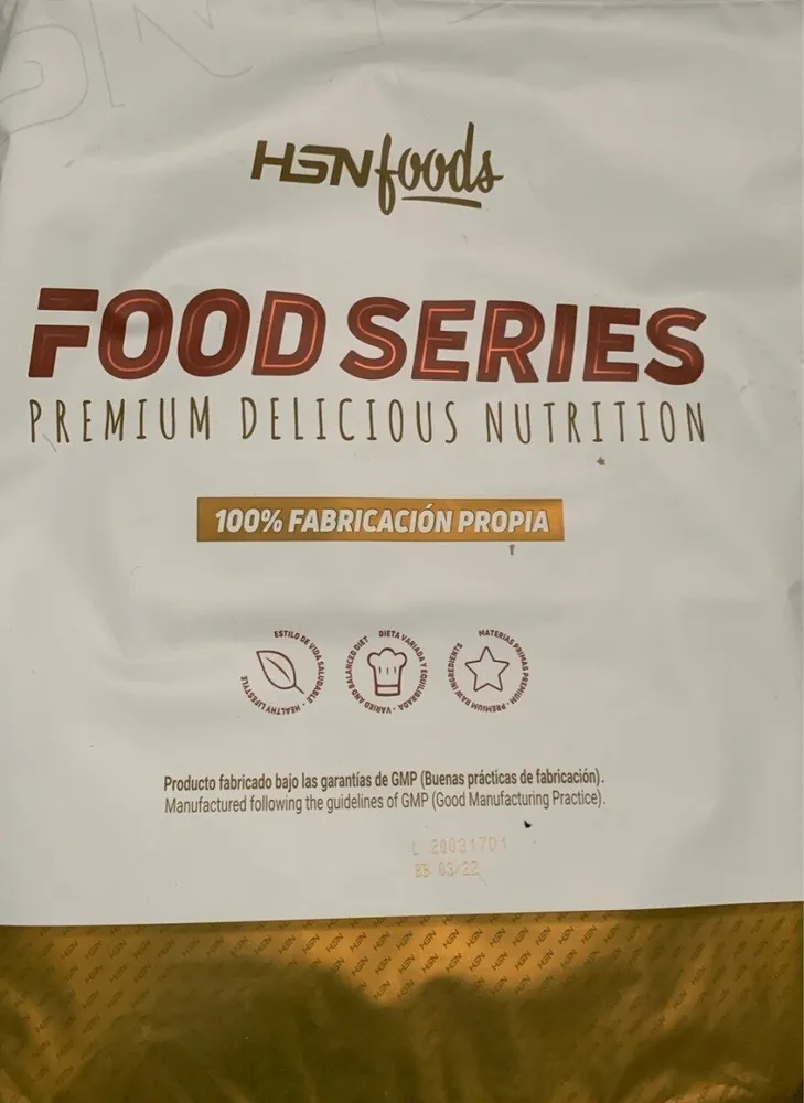 Oat flour, sabor a fresa y chocolate blanco