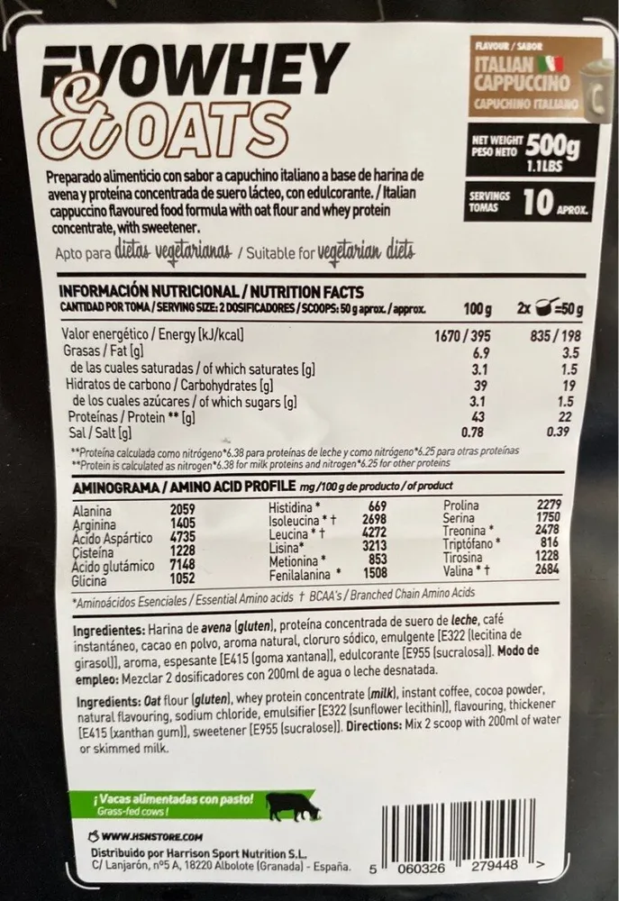 Evowhey & oats