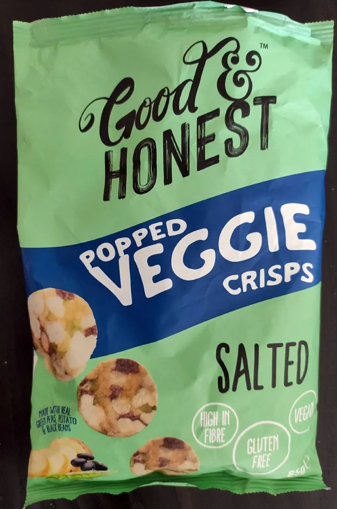 Popped veggie crisps Salted