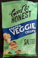 Popped veggie crisps Salted