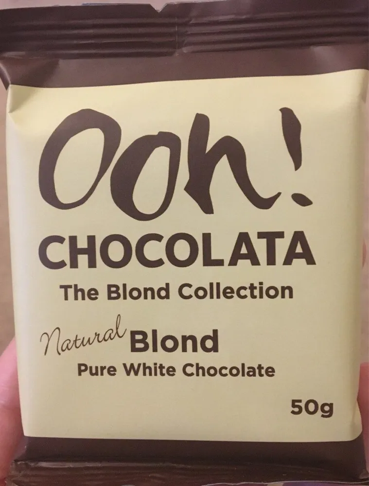Blond pure white chocolate