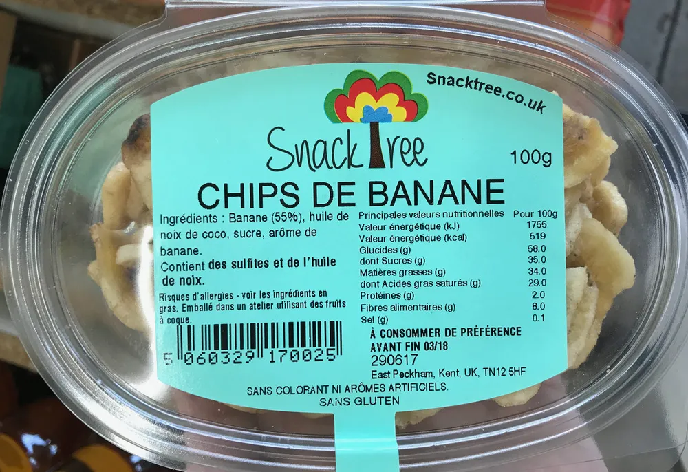 Chips de banane