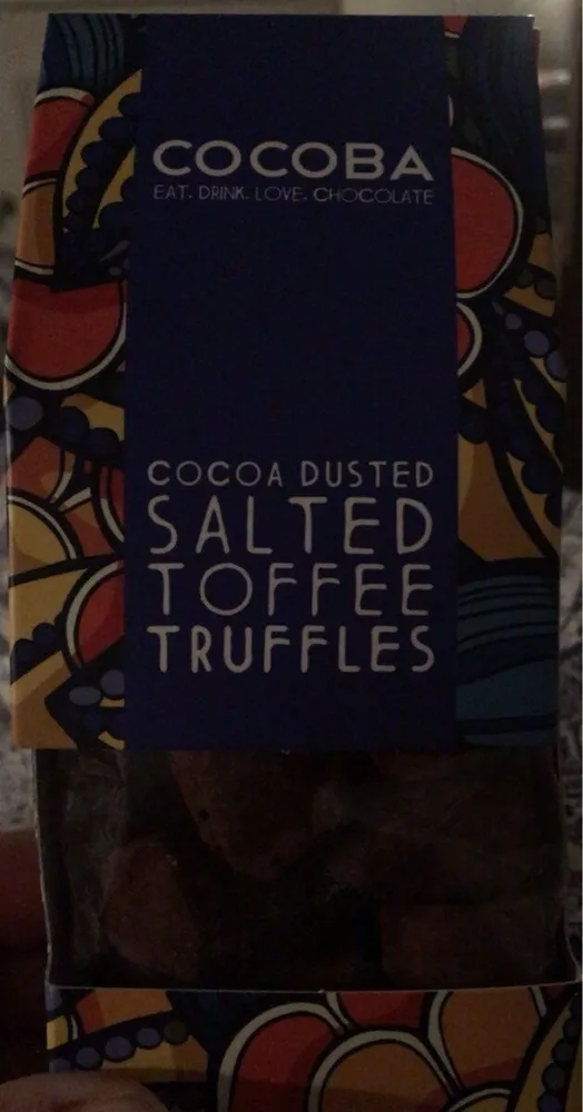 Salted toffee truffles