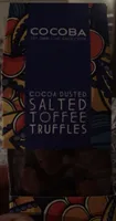 Salted toffee truffles