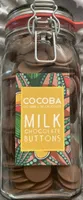 COCOBA milk chocolate buttons