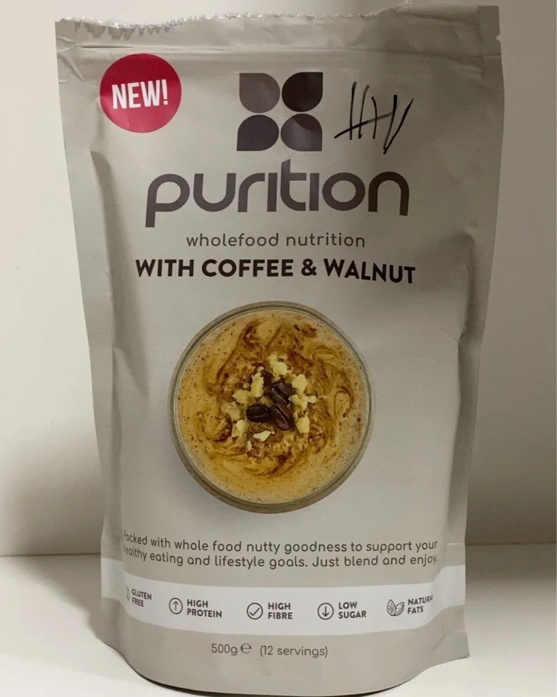 Wholefood nutrition with coffee & walnut