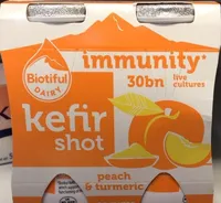 peach & turmeric kefir shot