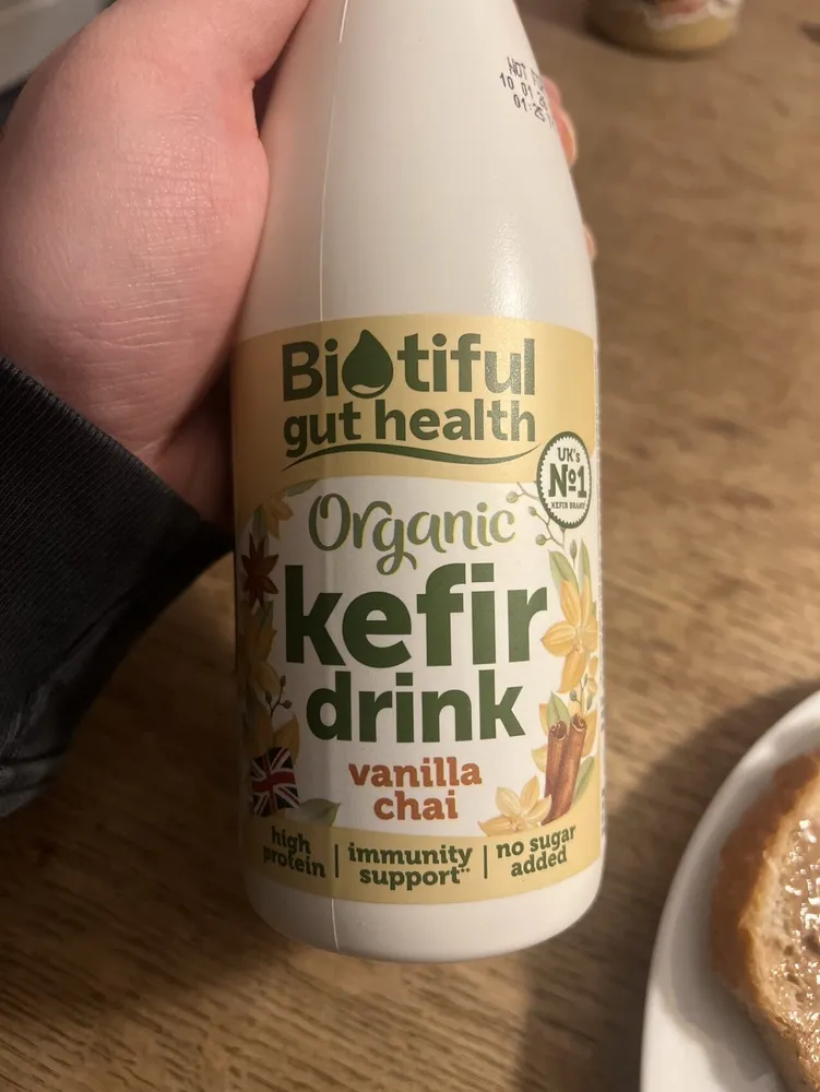 Biotiful organic kefir drink vanilla chai