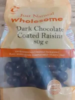dark chocolate coated raisins
