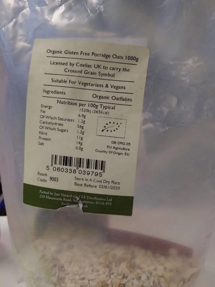 Organic Porridge Oats