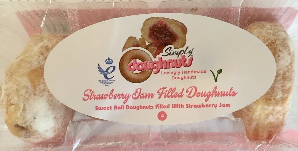 Strawberry Jam Filled Doughnuts