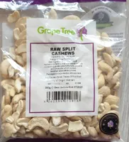 Raw split cashews