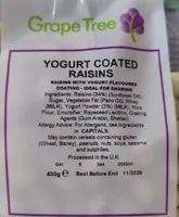 Yogurt Coated Raisins