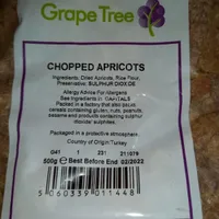 Chopped apricots