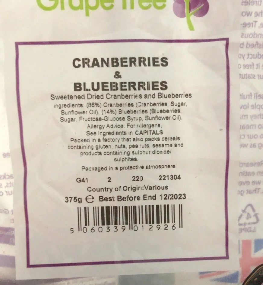Cranberries & Blueberries