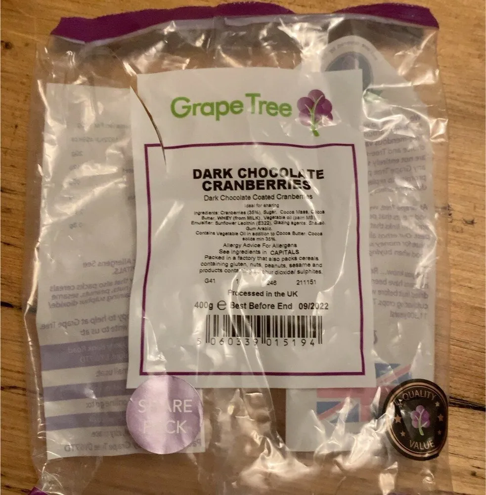 Dark Chocolate Cranberries