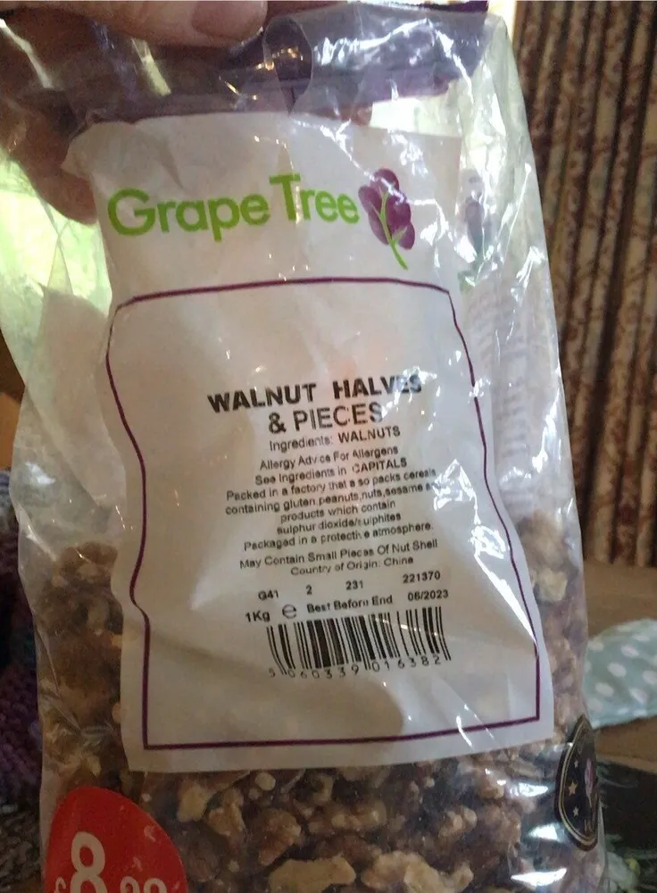 Walnut pieces