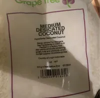 Dessicated coconut