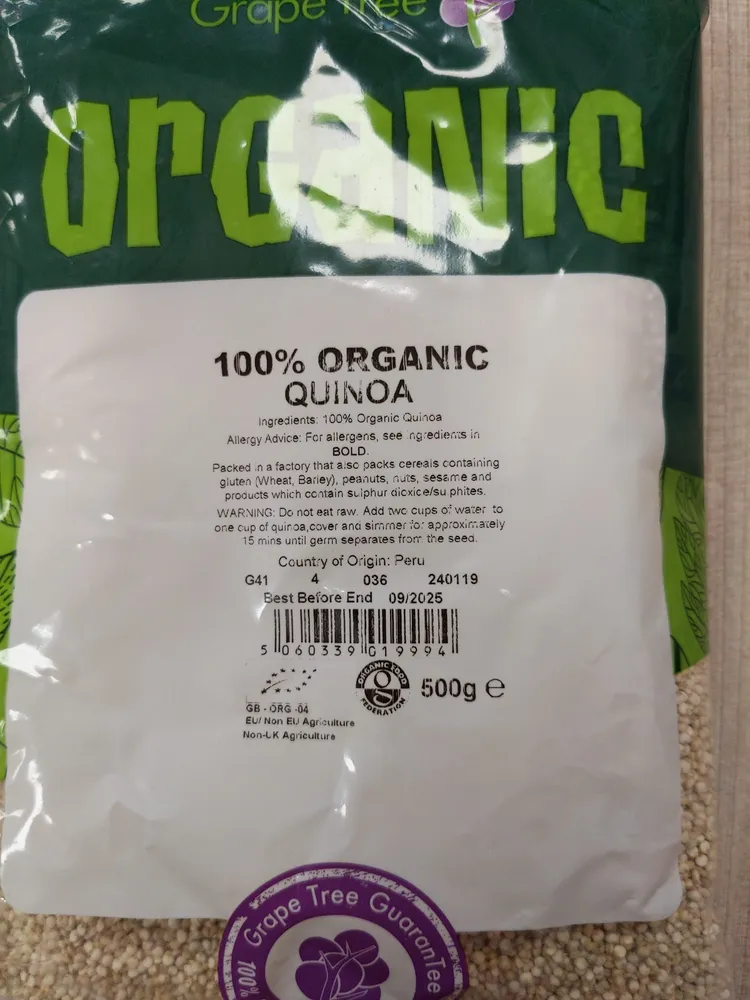 100% Organic Quinoa