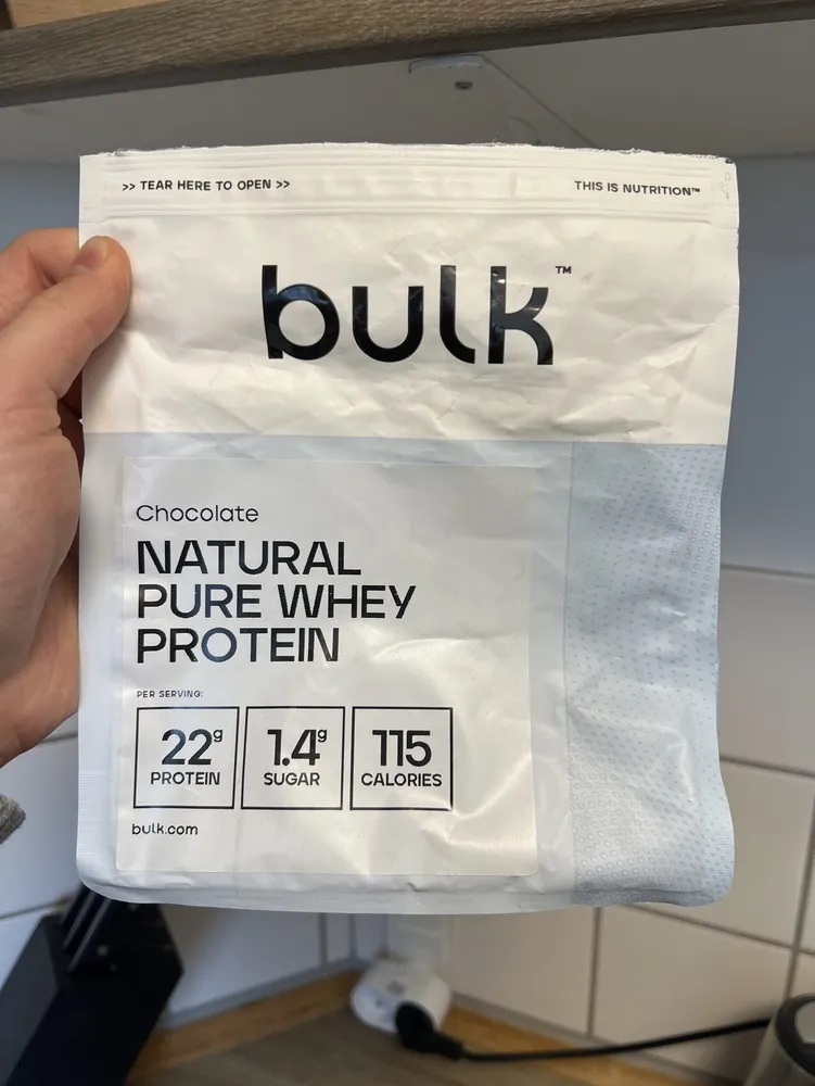 Natural pure whey protein chocolate
