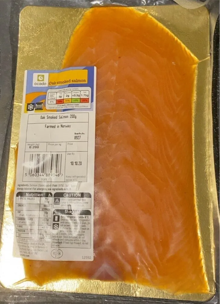 Oak smoked salmon